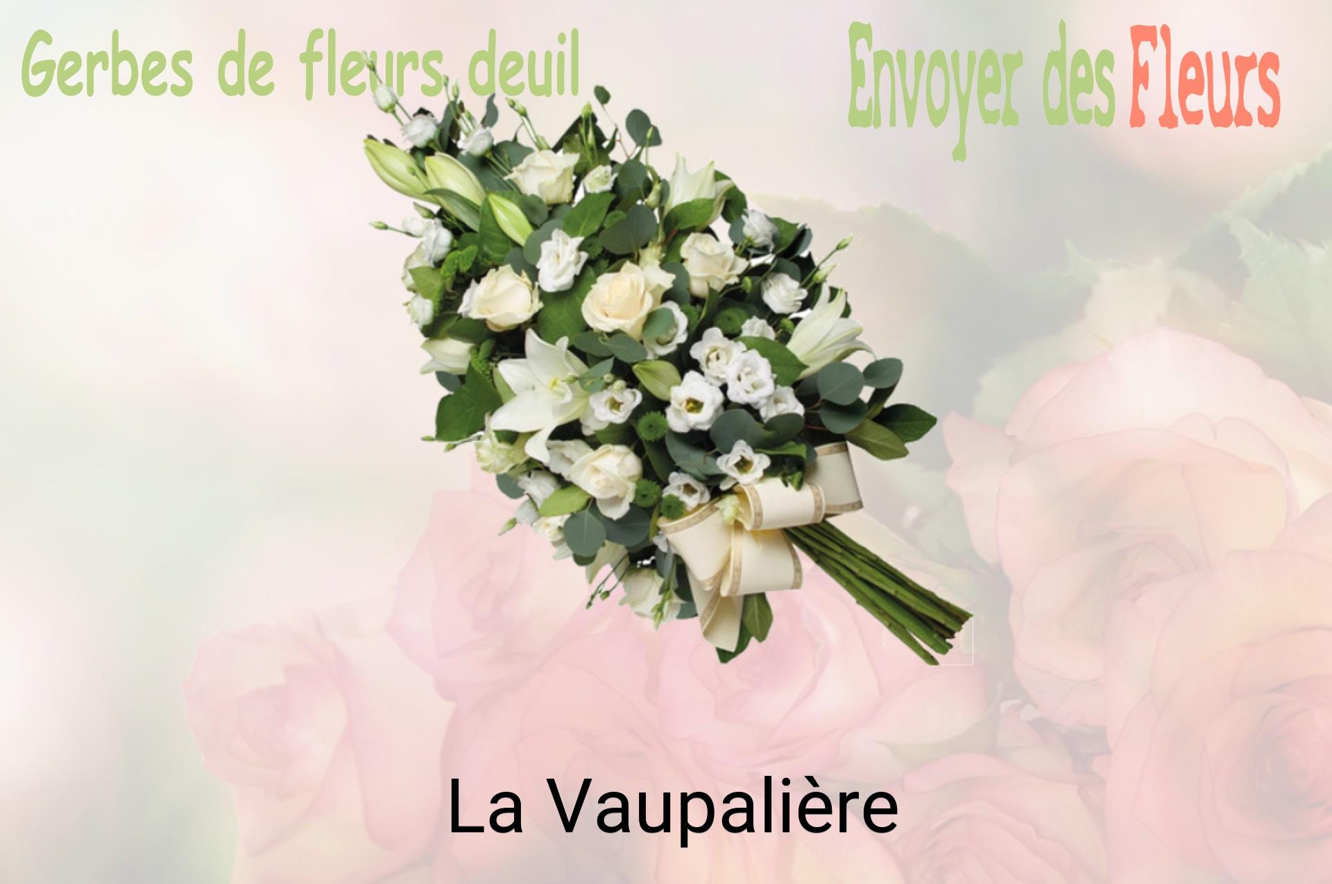 Gerbe de fleurs de deuil livrée à La Vaupalière
